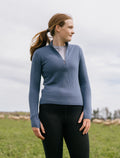 Women’s Merino icebreaker Anniversary Original Long Sleeve Half Zip Top Dawn - 6