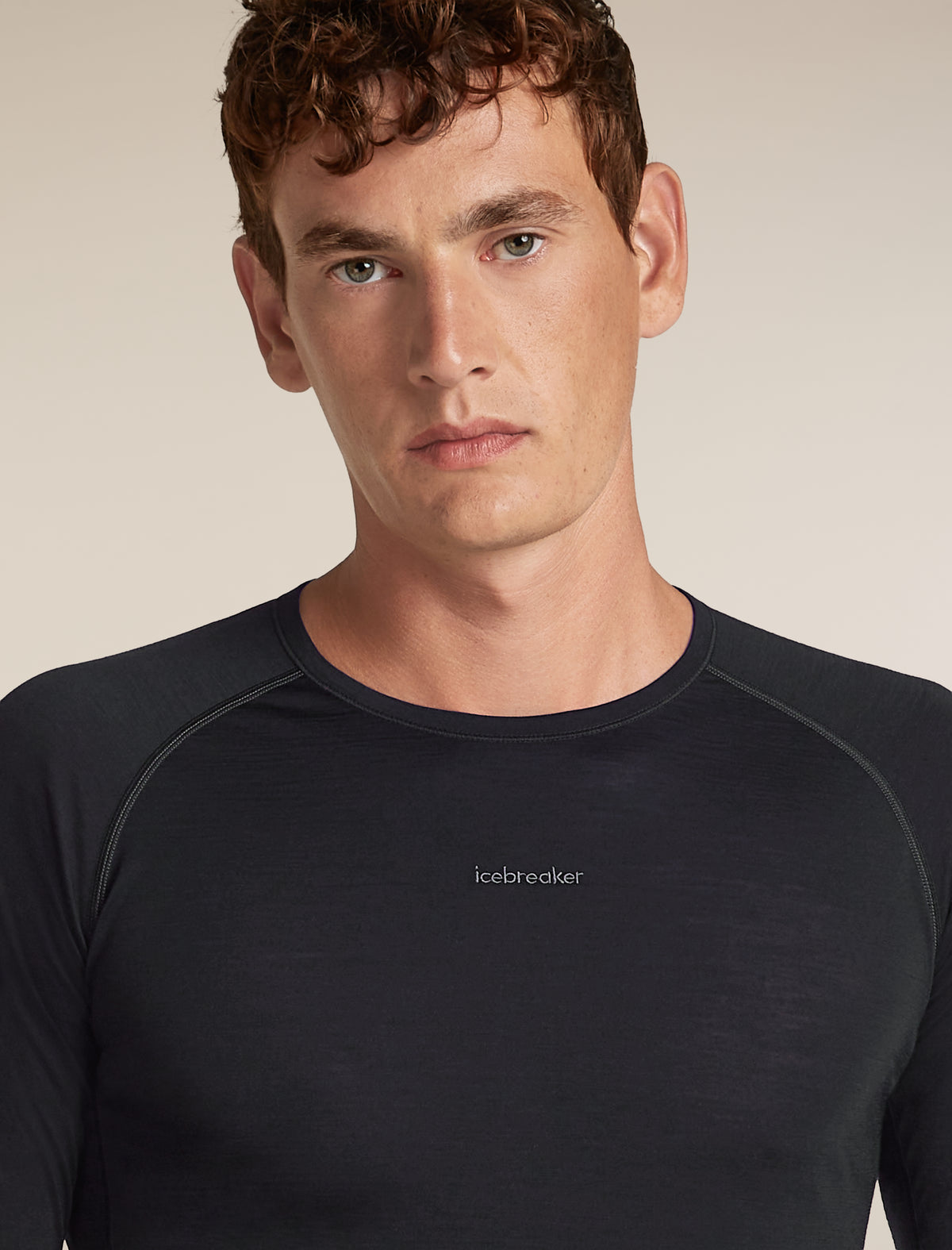 Men’s Merino Blend 125 ZoneKnit™ Long Sleeve Crewe Black - 8
