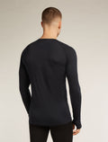 Men’s Merino Blend 125 ZoneKnit™ Long Sleeve Crewe Black - 2