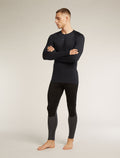 Men’s Merino Blend 125 ZoneKnit™ Long Sleeve Crewe Black - 3
