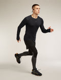 Men’s Merino Blend 125 ZoneKnit™ Long Sleeve Crewe Black - 4
