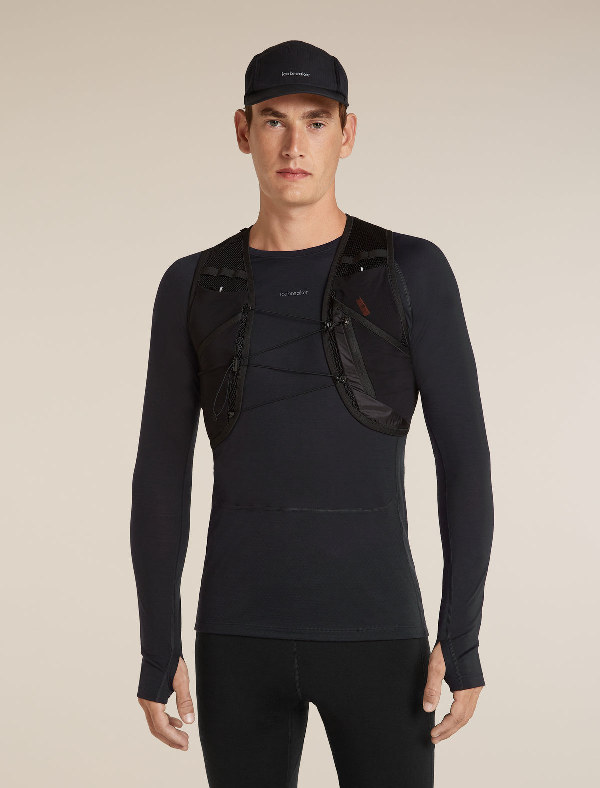 Men’s Merino Blend 125 ZoneKnit™ Long Sleeve Crewe Black - 5