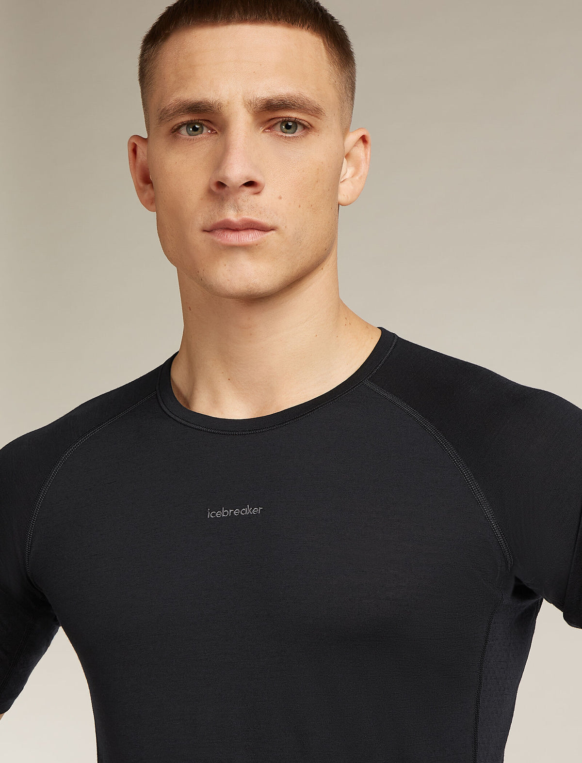 Men’s Merino Blend 125 ZoneKnit™ Short Sleeve Crewe Black - 5