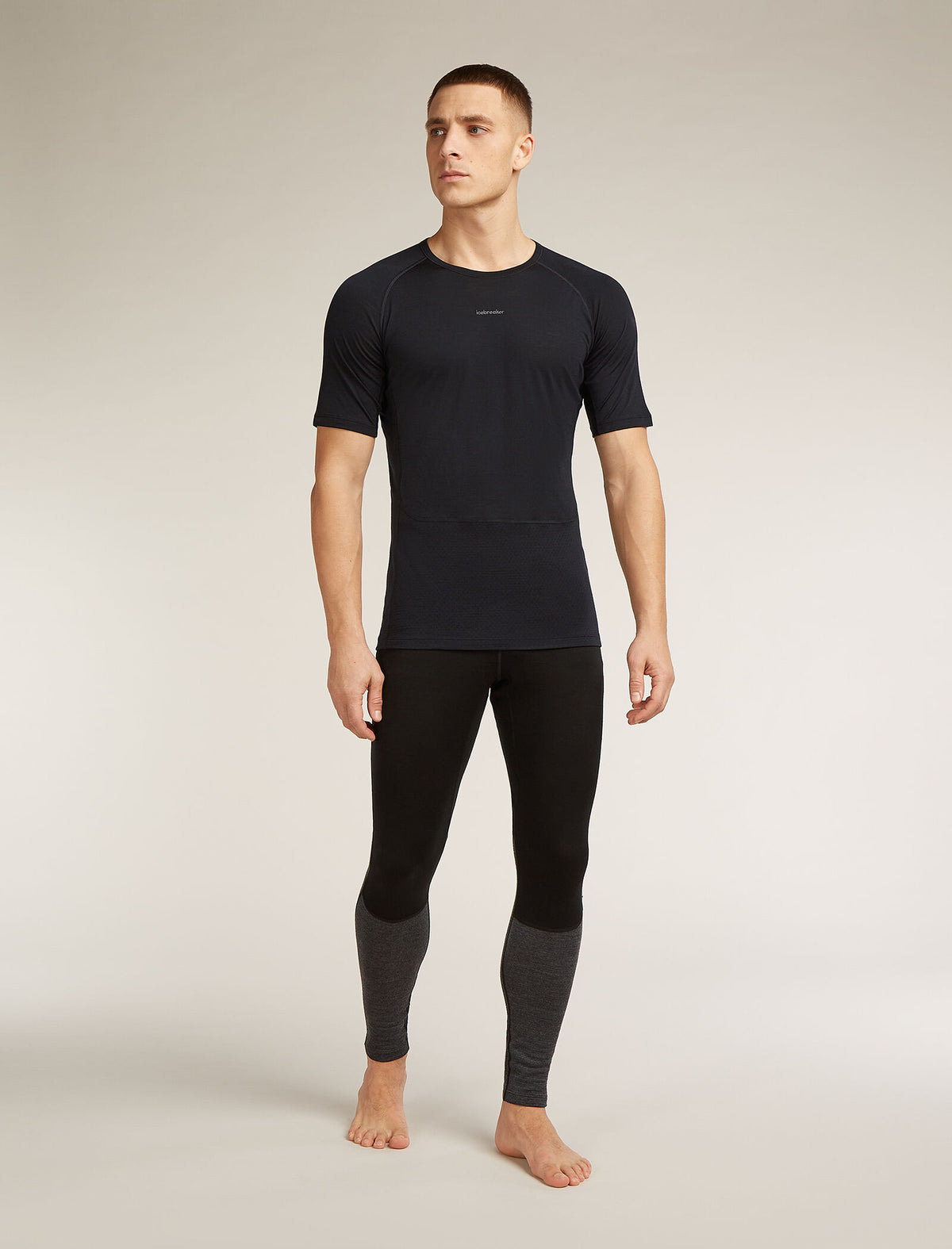 Men’s Merino Blend 125 ZoneKnit™ Short Sleeve Crewe Black - 3