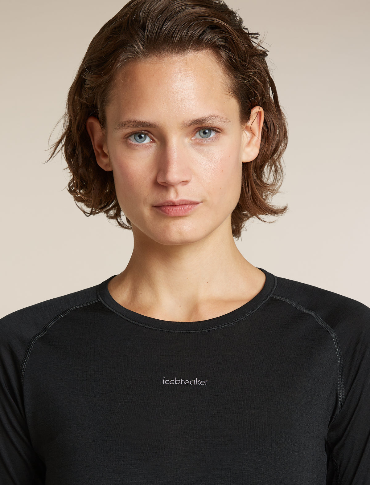 Women’s Merino Blend 125 ZoneKnit™ Long Sleeve Crewe Black - 8