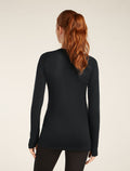 Women’s Merino Blend 125 ZoneKnit™ Long Sleeve Crewe Black - 2