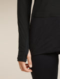 Women’s Merino Blend 125 ZoneKnit™ Long Sleeve Crewe Black - 9