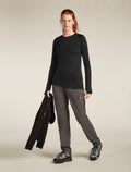 Women’s Merino Blend 125 ZoneKnit™ Long Sleeve Crewe Black - 4