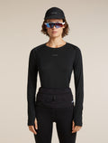 Women’s Merino Blend 125 ZoneKnit™ Long Sleeve Crewe Black - 5