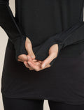Women’s Merino Blend 125 ZoneKnit™ Long Sleeve Crewe Black - 7