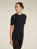 Women’s Merino Blend 125 ZoneKnit™ Short Sleeve Crewe Black - 1