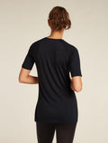 Women’s Merino Blend 125 ZoneKnit™ Short Sleeve Crewe Black - 2