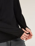 Women’s Merino 300 Original Long Sleeve Half Zip Top Black - 8