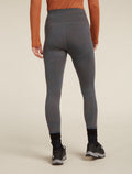 Women’s Merino 260 Fastray 25" High Rise Tights Fresh Ferns Obsidian/carob - 3