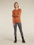 Women’s Merino 260 Fastray 25" High Rise Tights Fresh Ferns Obsidian/carob - 4