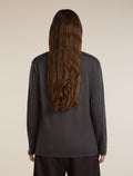 Unisex Merino 150 Long Sleeve T-Shirt Stripe Before dawn/Obsidian - 6