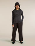 Unisex Merino 150 Long Sleeve T-Shirt Stripe Before dawn/Obsidian - 8