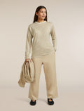 Unisex Merino 150 Long Sleeve T-Shirt Stripe Flagstone/Chalk - 11