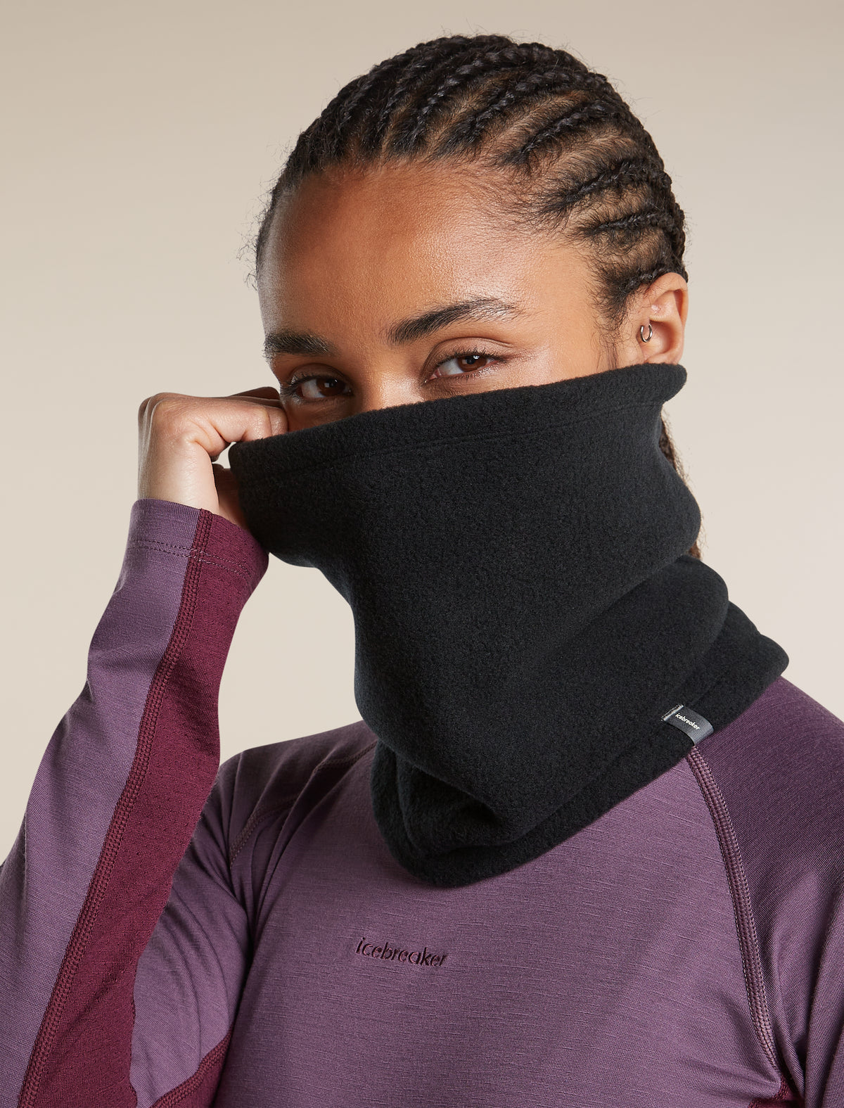 Unisex Merino Blend 800 RealFleece™  Classic Pile Chute Black - 6