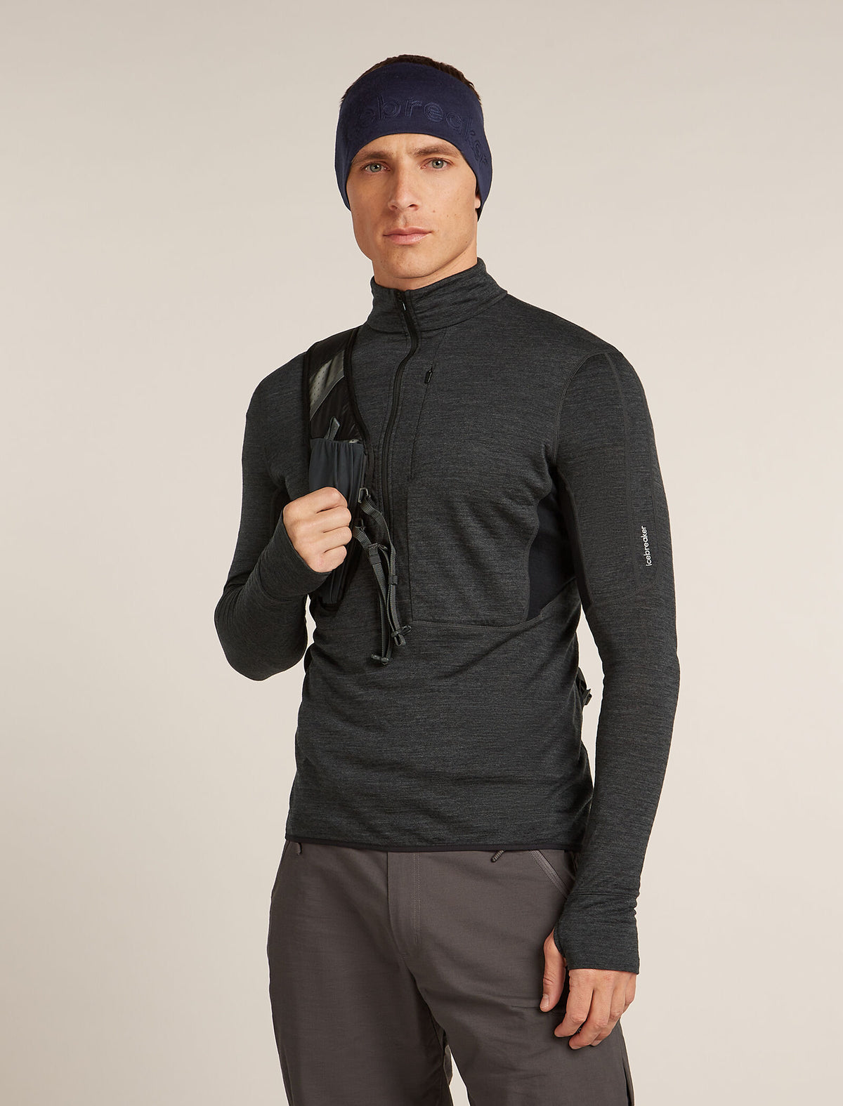 Merino 260 Tech Headband Midnight navy - 2