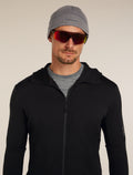 Merino 260 Waffle Knit Wander Reversible Beanie Obsidian/Black - 4