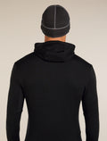 Merino 260 Waffle Knit Wander Reversible Beanie Obsidian/Black - 7