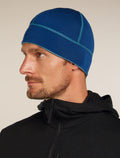 Merino 260 Waffle Knit Wander Reversible Beanie Topaz/Atlantis - 10