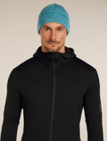 Merino 260 Waffle Knit Wander Reversible Beanie Topaz/Atlantis - 3