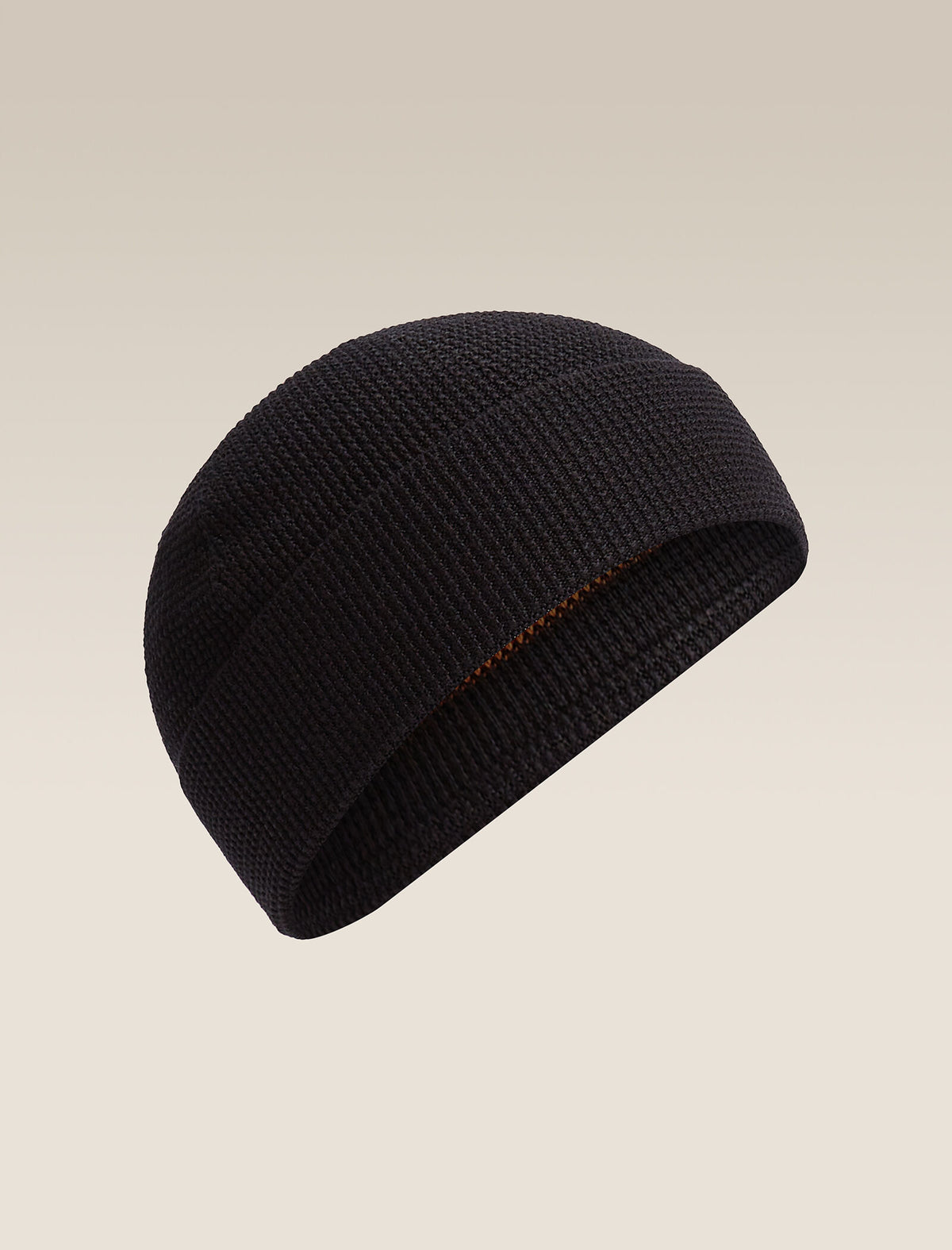 Merino Feadan Cuff Beanie Black - 5