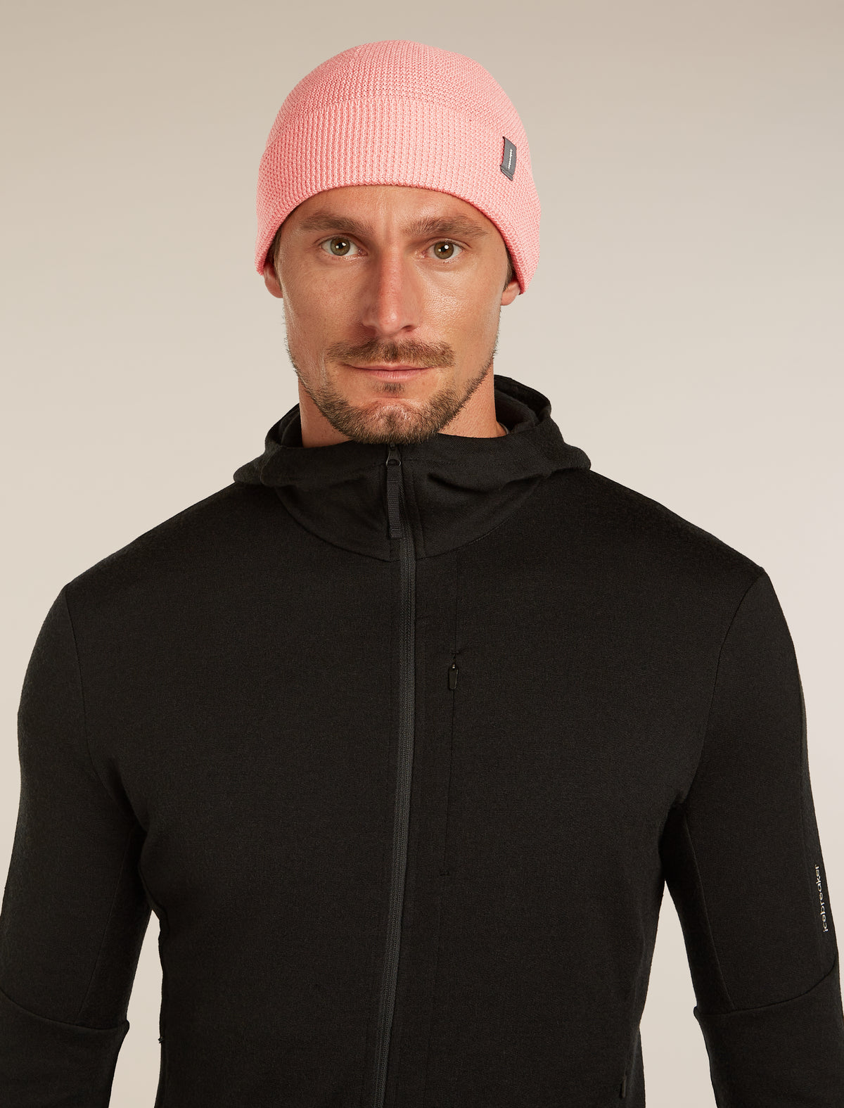 Merino Feadan Cuff Beanie Acid pink - 3