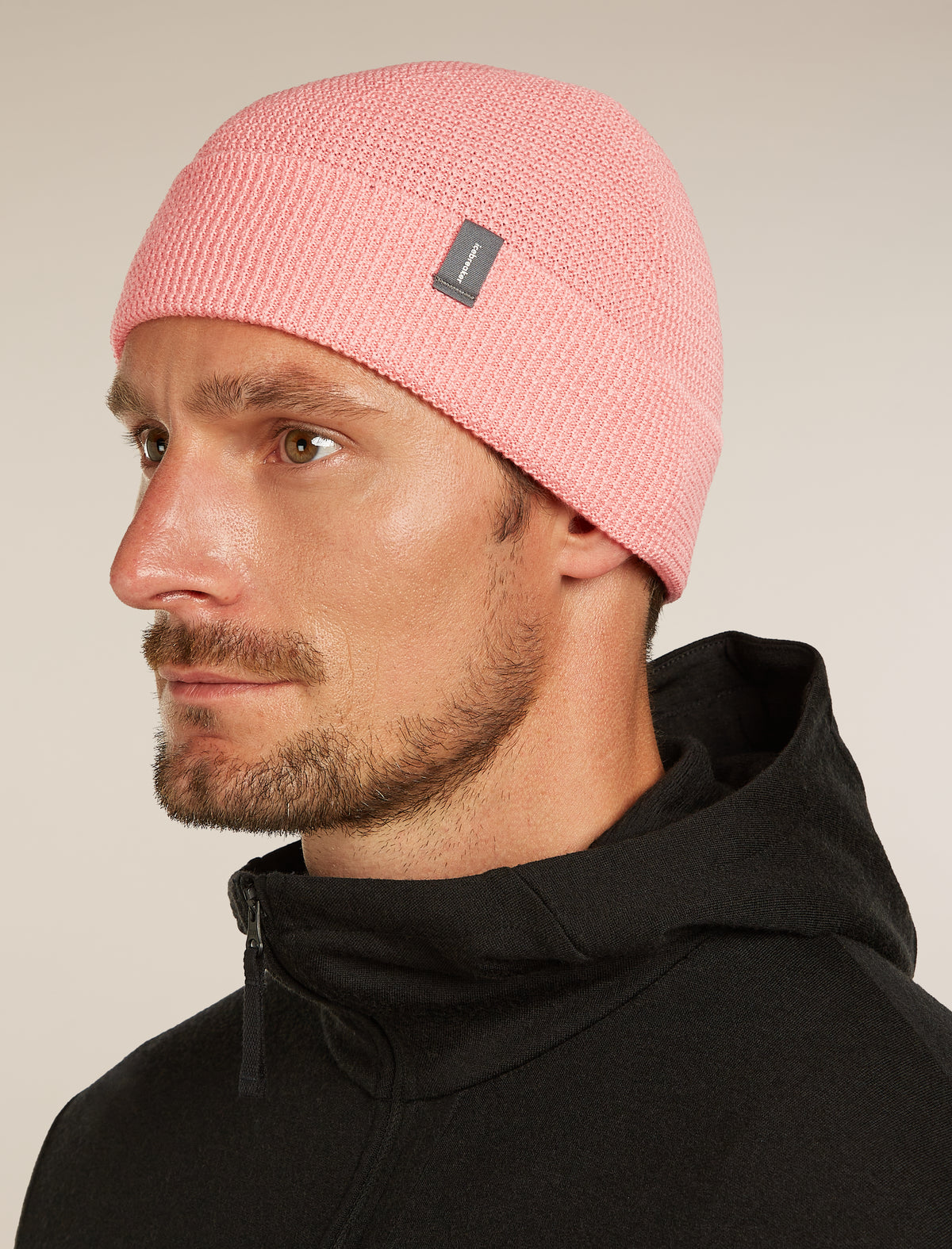Merino Feadan Cuff Beanie Acid pink - 5