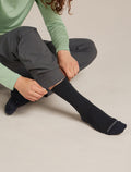 Merino Hike+ Liner Crew Socks Black - 2