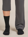 Merino Hike+ Liner Crew Socks Black - 3