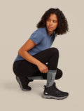 Merino Hike+ Mountaineer Mid Calf Socks Jet Hthr/Black - 2