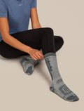 Merino Hike+ Mountaineer Mid Calf Socks Jet Hthr/Black - 3