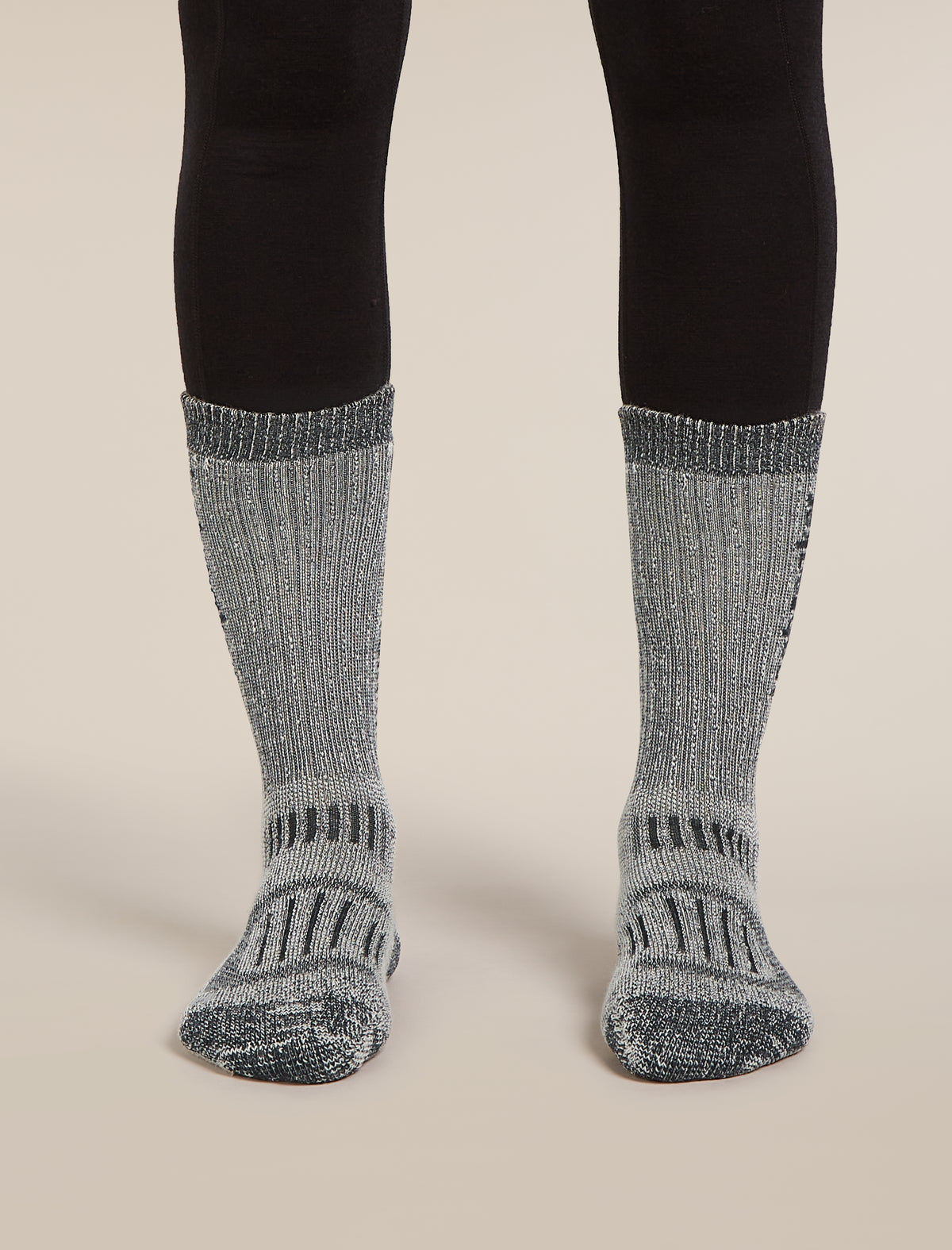 Merino Hike+ Mountaineer Mid Calf Socks Jet Hthr/Black - 4