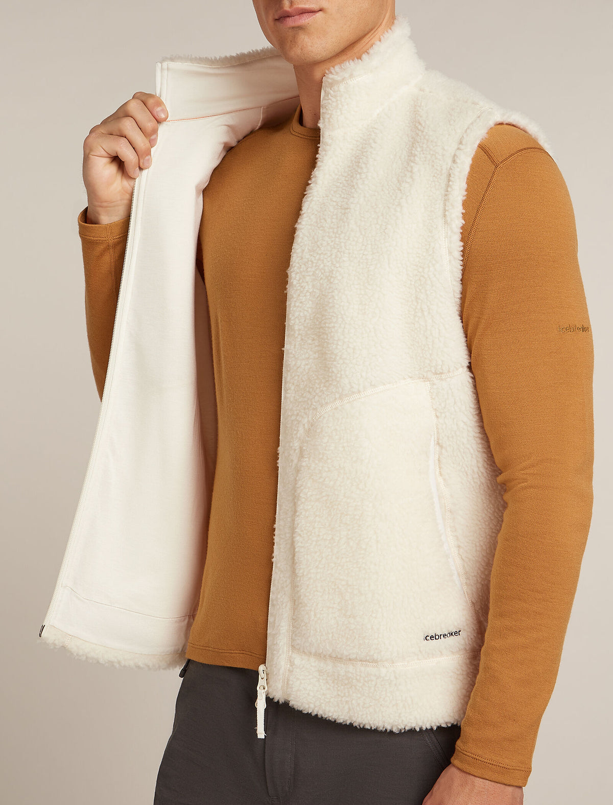 Merino Blend 960 RealFleece™ High Pile Vest Undyed - 8