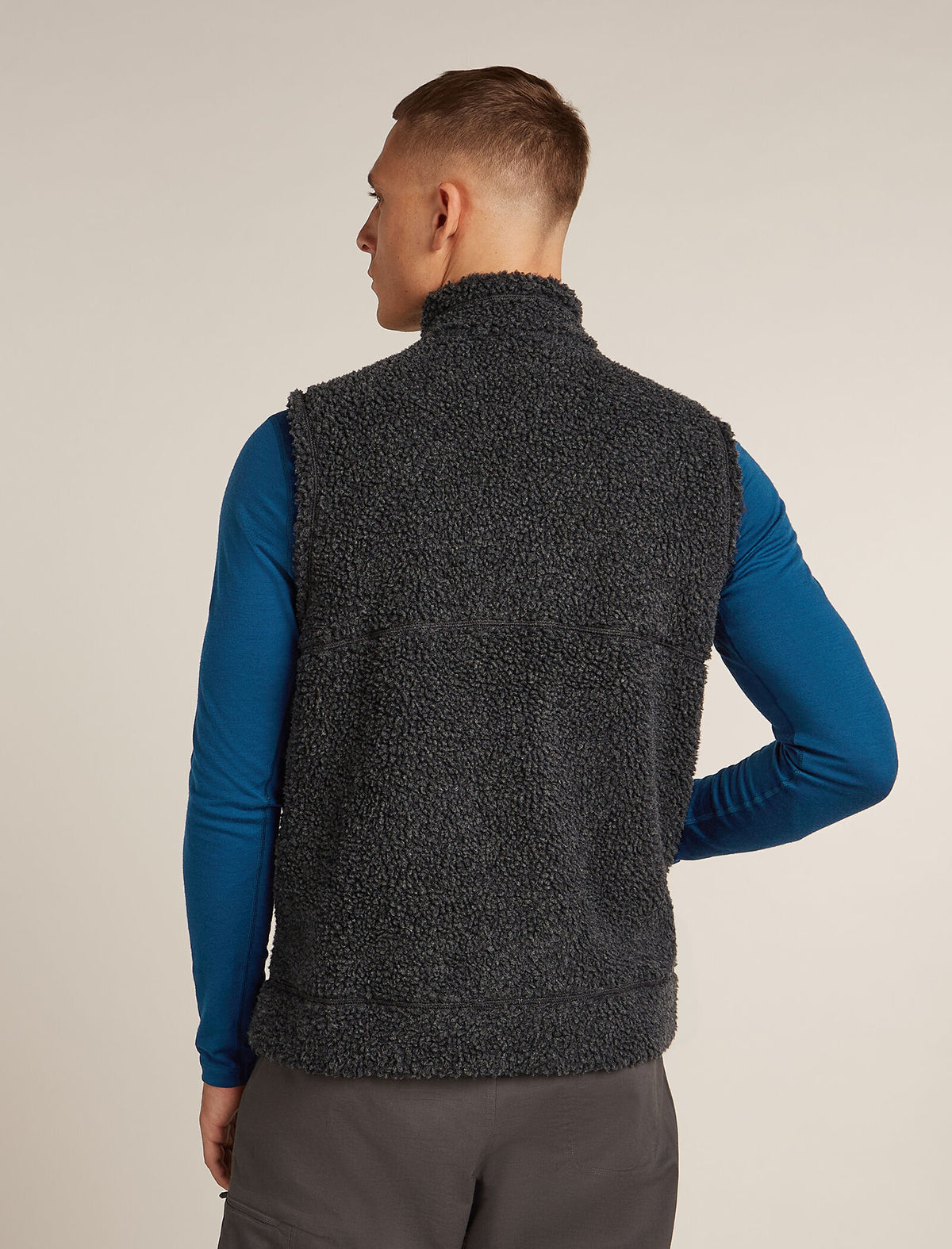 Merino Blend 960 RealFleece™ High Pile Vest Jet Hthr/Black - 2