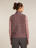 Merino Blend 960 RealFleece™ High Pile Vest Summit Dk Hthr/Blush - 2