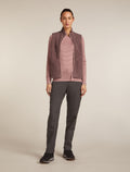 Merino Blend 960 RealFleece™ High Pile Vest Summit Dk Hthr/Blush - 3