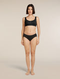 Women's Merino Queens Clasp Bra Black - 3