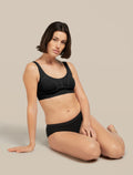 Women's Merino Queens Clasp Bra Black - 4
