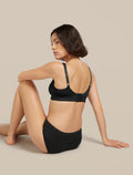 Women's Merino Queens Clasp Bra Black - 5
