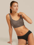 Women’s Merino Queens Clasp Bra Porcini - 5