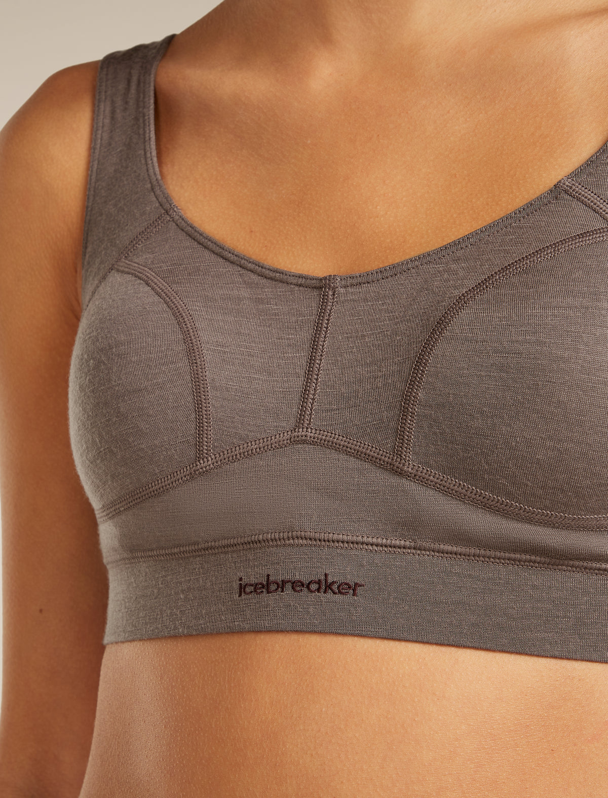Women’s Merino Queens Clasp Bra Porcini - 4