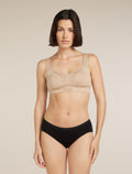 Women's Merino Queens Clasp Bra Praline - 1