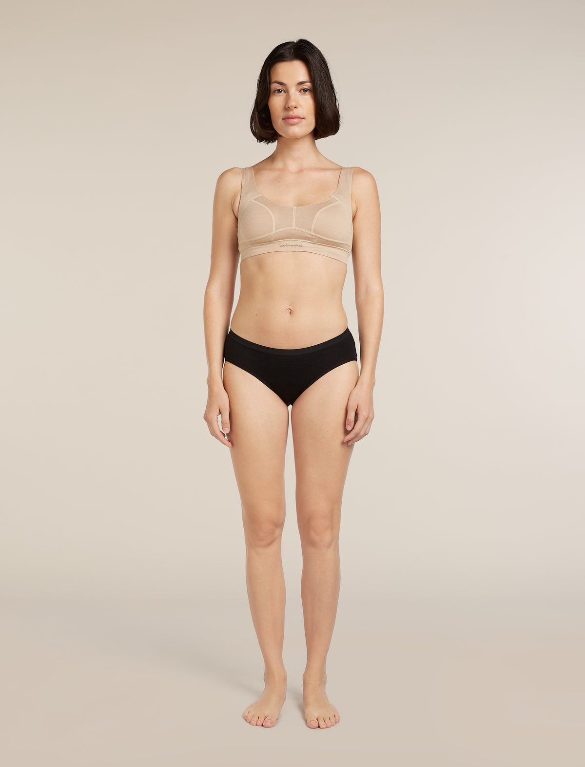 Women's Merino Queens Clasp Bra Praline - 3