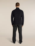 Men's Merino Blend 800 RealFleece™  Classic Pile Long Sleeve Zip Black - 7