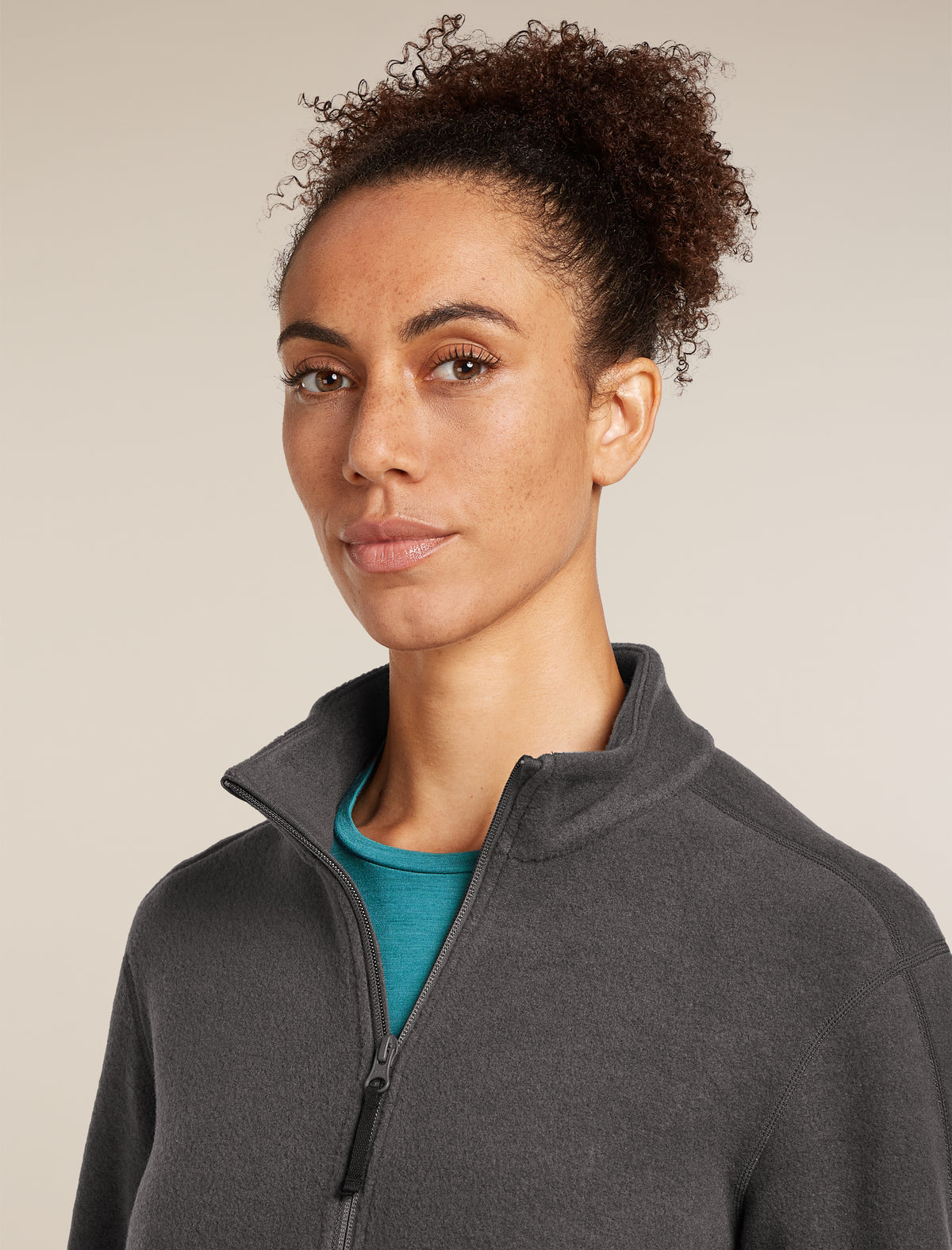 Merino Blend 800 RealFleece™ Classic Pile Long Sleeve Zip Jacket Obsidian - 5