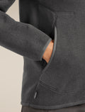 Merino Blend 800 RealFleece™ Classic Pile Long Sleeve Zip Jacket Obsidian - 6
